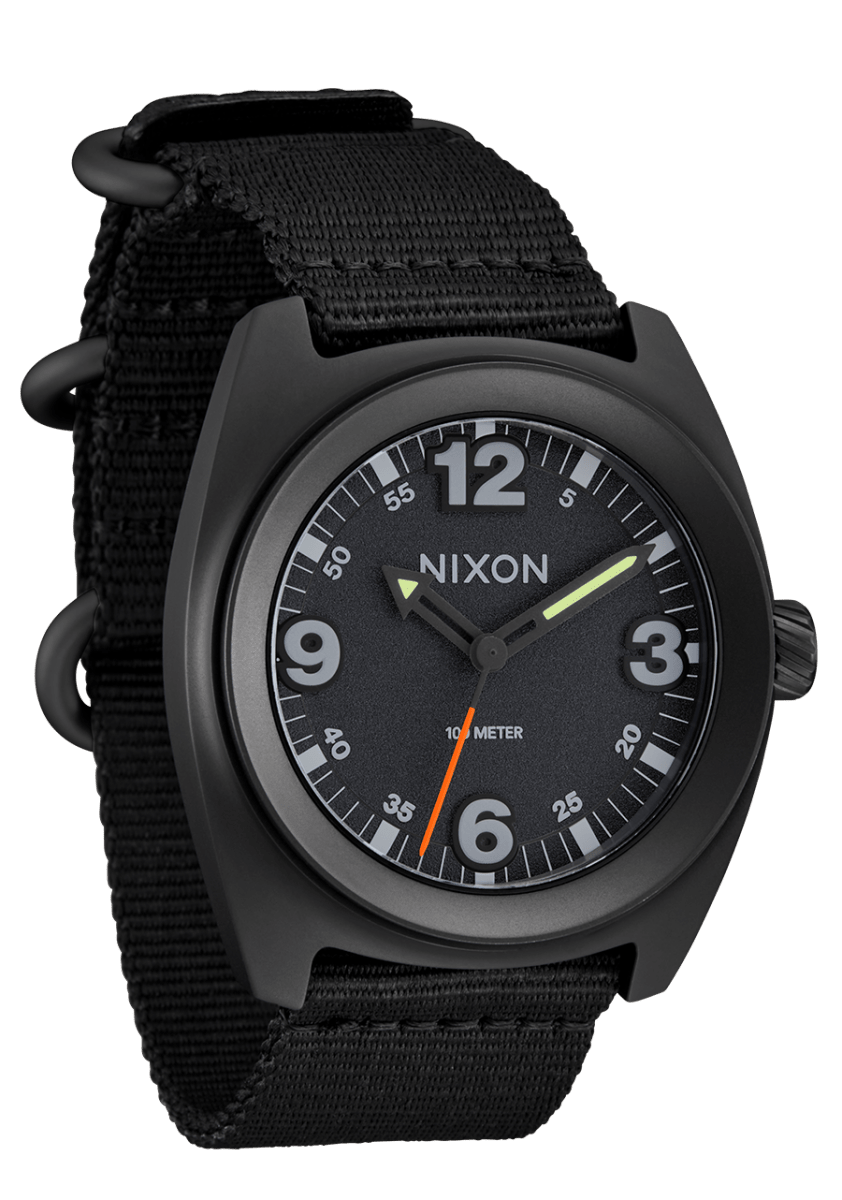 NIXON Clutch 42 Black Dial and Black Nylon 42mm Unisex Watch | A14473086 - 00 | TIME Watches