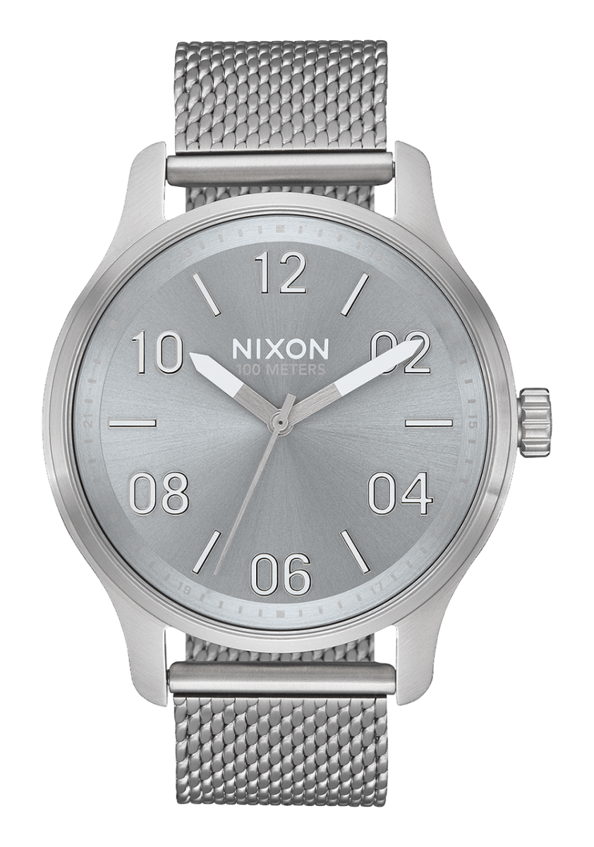 NIXON Corporal All Silver Dial and Lum Steel Bracelet 36mm Unisex Watch | A12423316 - 00 | TIME Watches