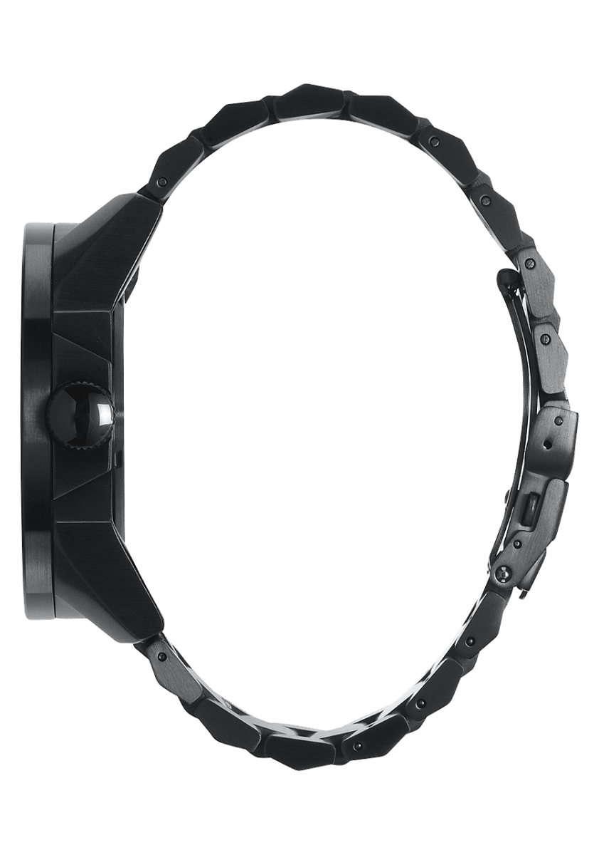 NIXON Corporal Stainless Steel Black Dial and Black Steel Bracelet 43mm Men's Watch | A346001 - 00 | TIME Watches