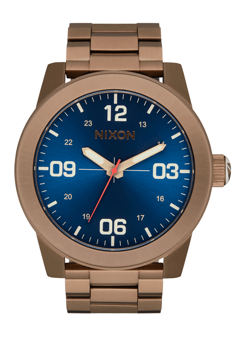 NIXON Corporal Stainless Steel Blue Dial and Blue Steel Bracelet 48mm Men's Watch | A3465301 - 00 | TIME Watches