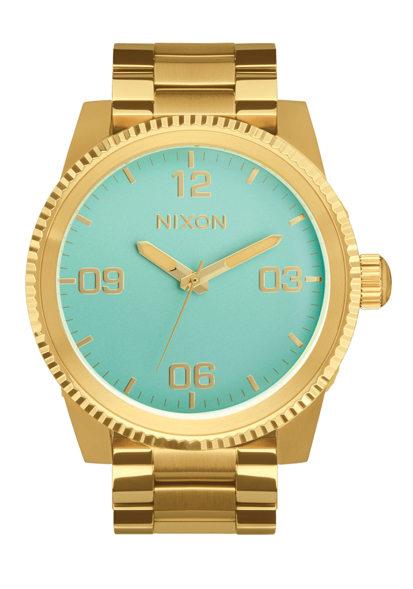 NIXON Corporal Stainless Steel Gold Dial and Gold Steel Bracelet 48mm Men's Watch | A3465345 - 00 | TIME Watches