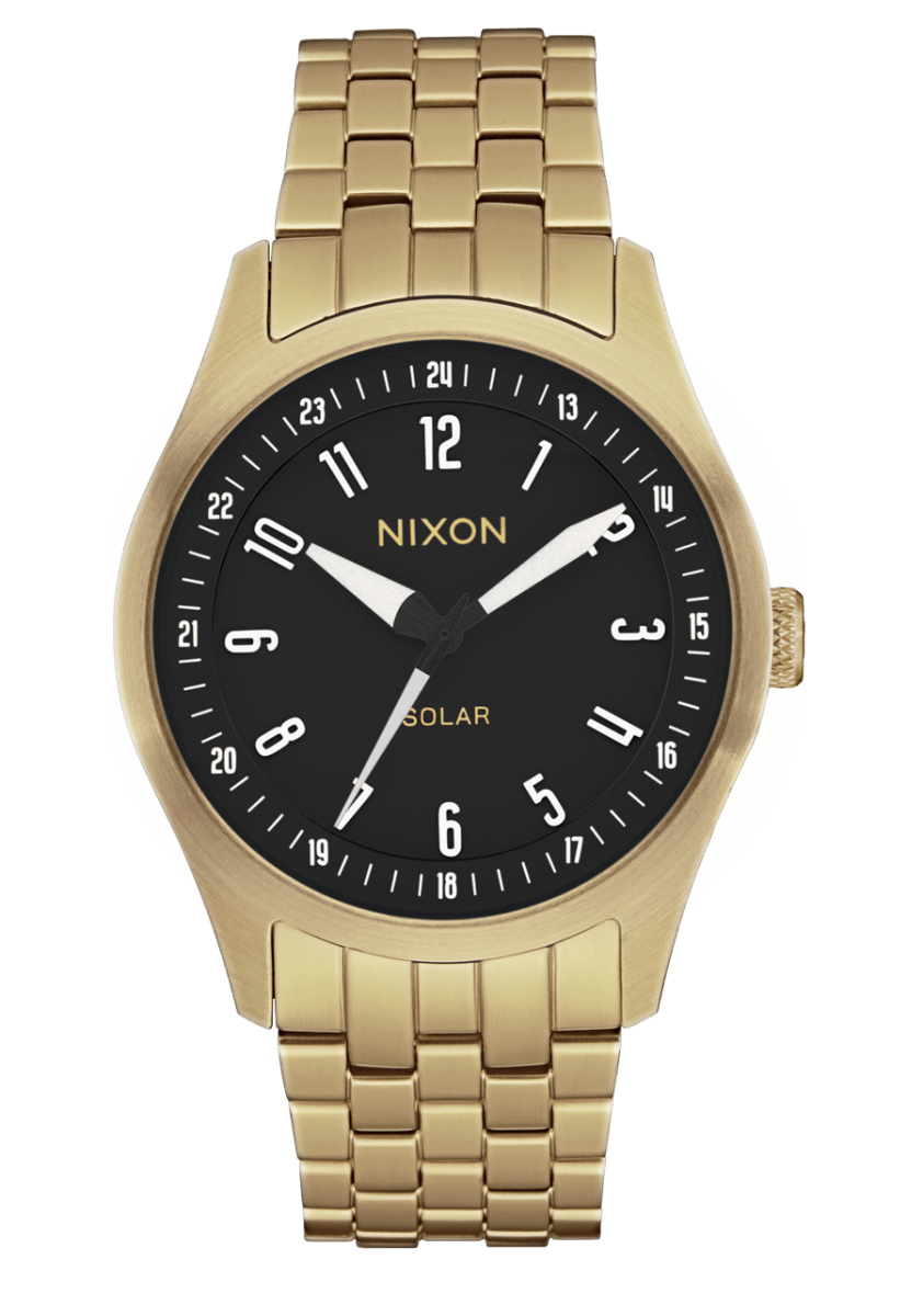 NIXON Echo 38 Gold Dial and Black Steel Bracelet 34mm Unisex Watch | A1413513 - 00 | TIME Watches