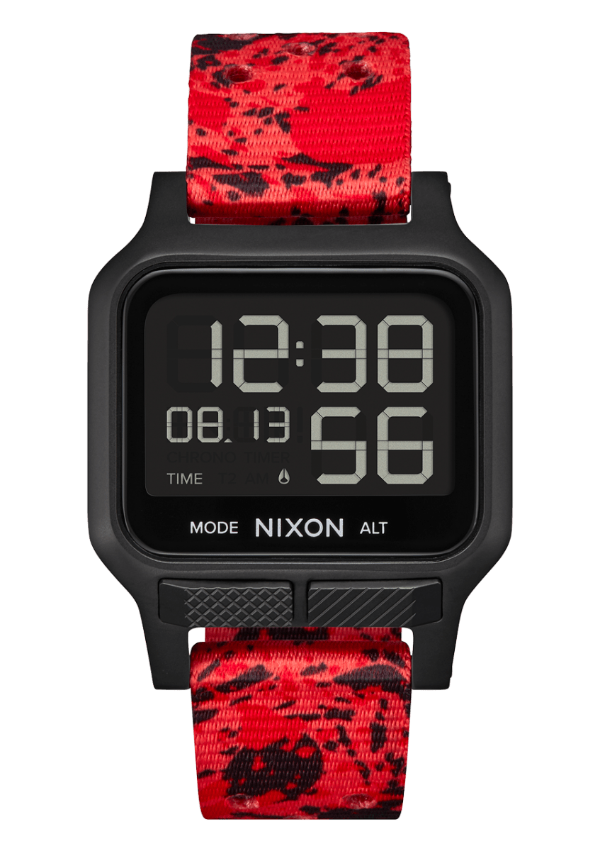 NIXON Heat Black Dial and Black Rubber 34mm Women's Watch | A1320008 - 00 | TIME Watches