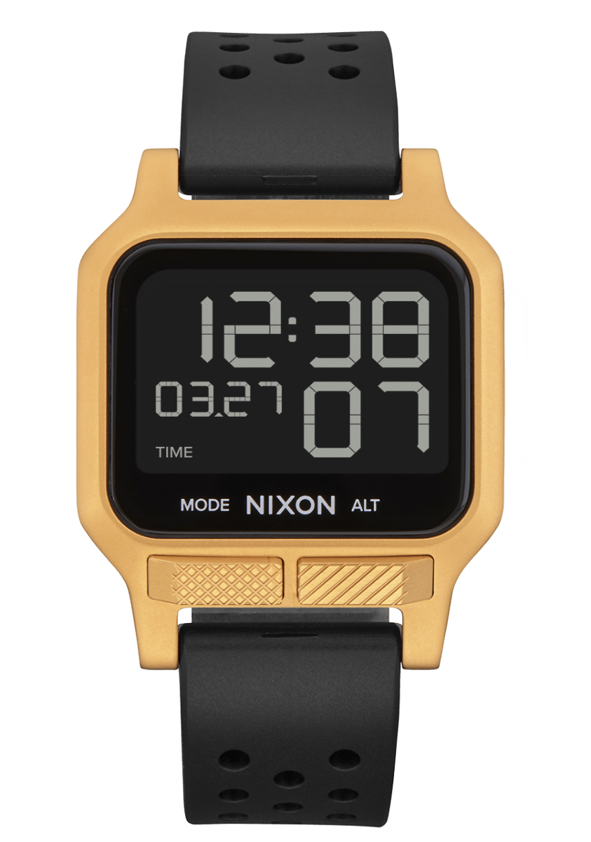 NIXON Heat Black Dial and Rose Gold Rubber 38mm Unisex Watch | A1320513 - 00 | TIME Watches