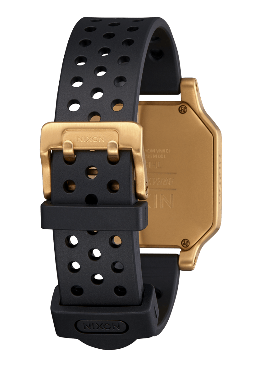 NIXON Heat Black Dial and Rose Gold Rubber 38mm Unisex Watch | A1320513 - 00 | TIME Watches