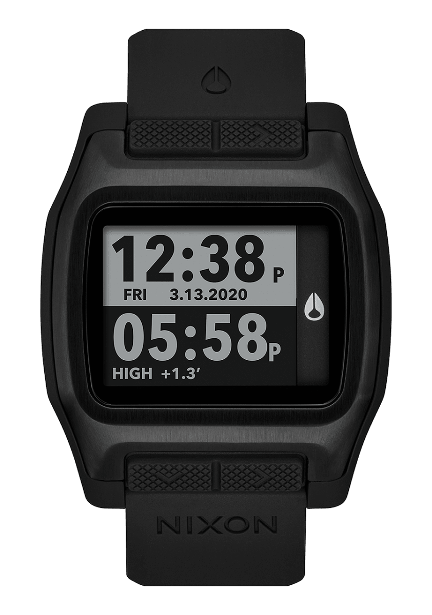 NIXON High Tide Black Dial and Black Rubber Men's Watch | A1308001 - 00 | TIME Watches