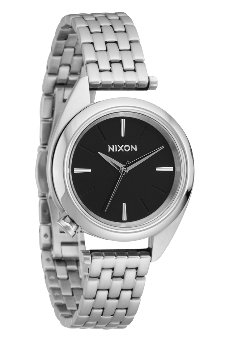 NIXON Kensington All Silver Dial and Black Steel Bracelet 36mm Unisex Watch | A14592871 - 00 | TIME Watches