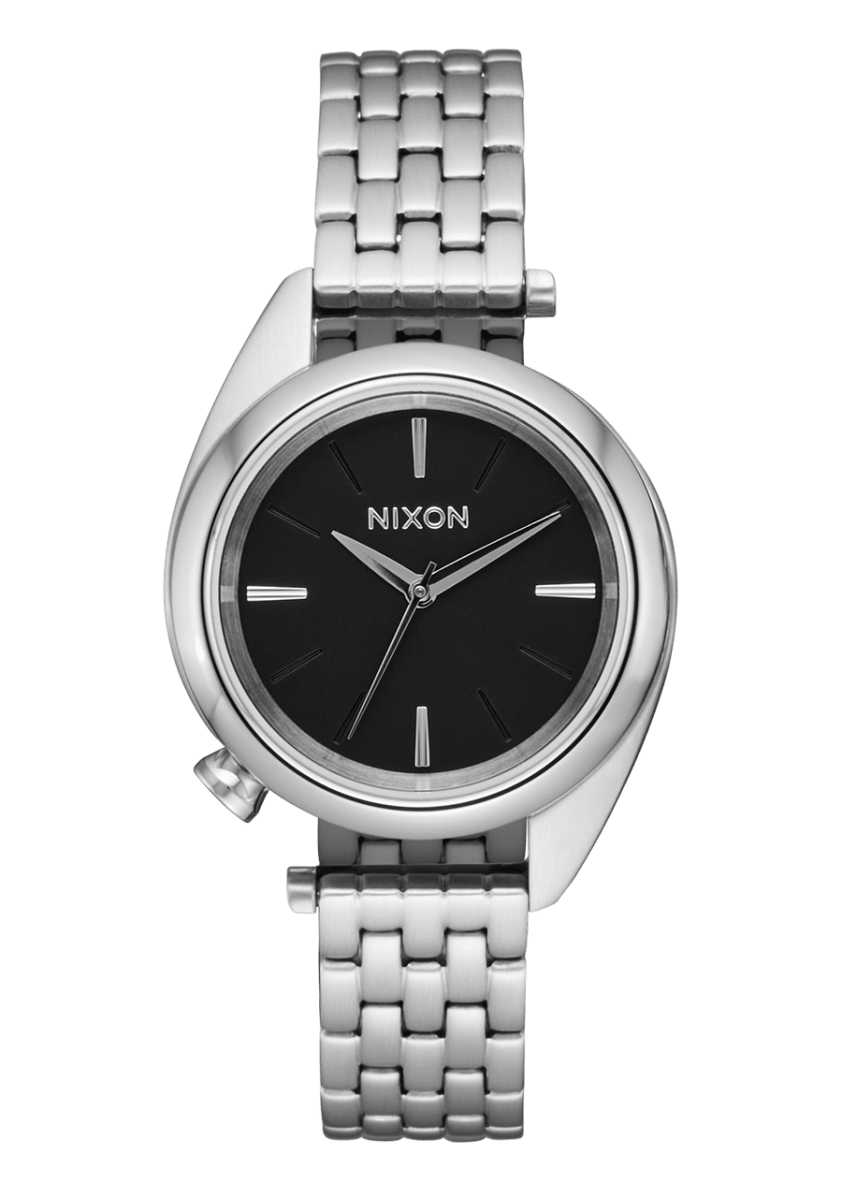 NIXON Kensington All Silver Dial and Black Steel Bracelet 36mm Unisex Watch | A14592871 - 00 | TIME Watches