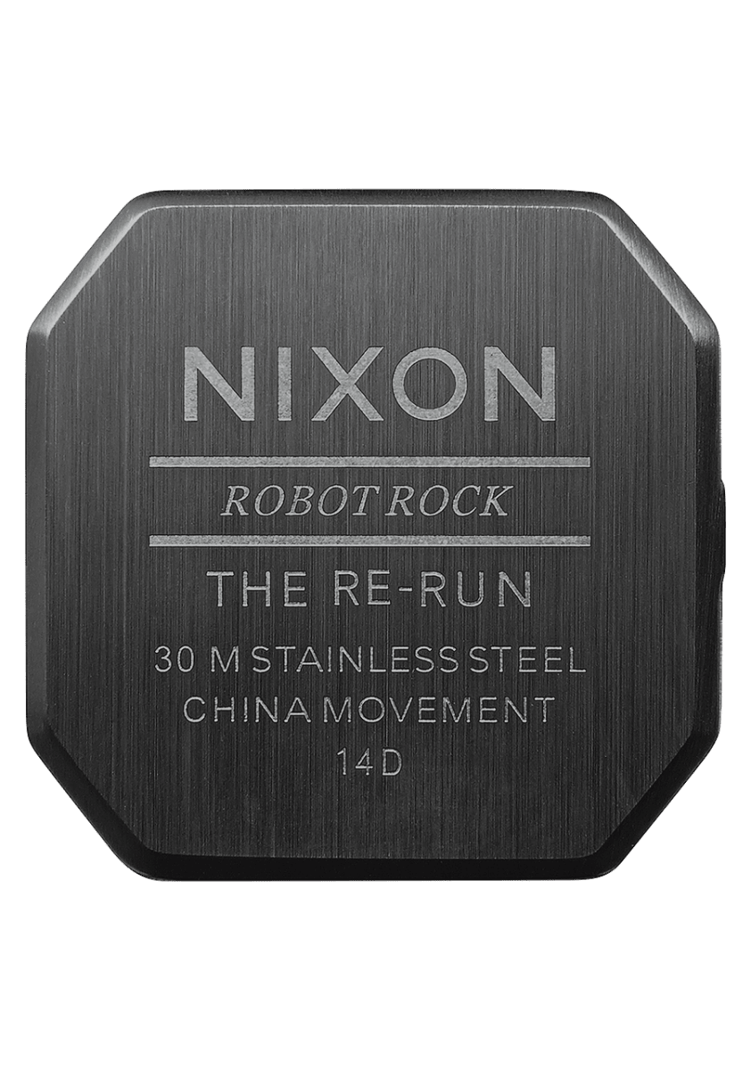 NIXON Re - Run Black Dial and Black Steel Bracelet 38mm Unisex Watch | A158001 - 00 | TIME Watches