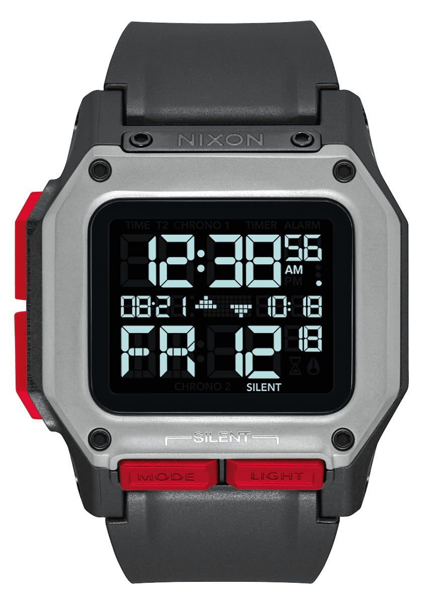 NIXON Regulus Black Dial and Black Steel Bracelet 46mm Men's Watch | A1180008 - 00 | TIME Watches