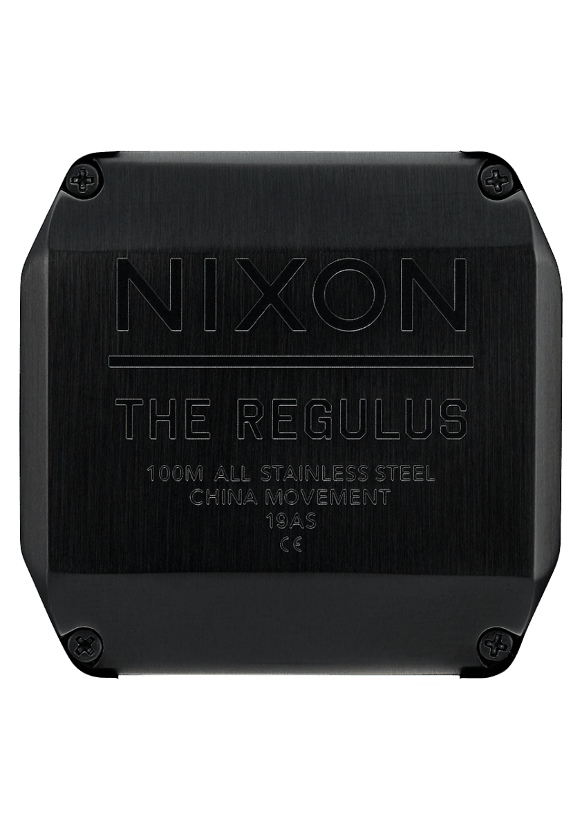 NIXON Regulus Black Dial and Black Steel Bracelet 46mm Men's Watch | A1268001 - 00 | TIME Watches