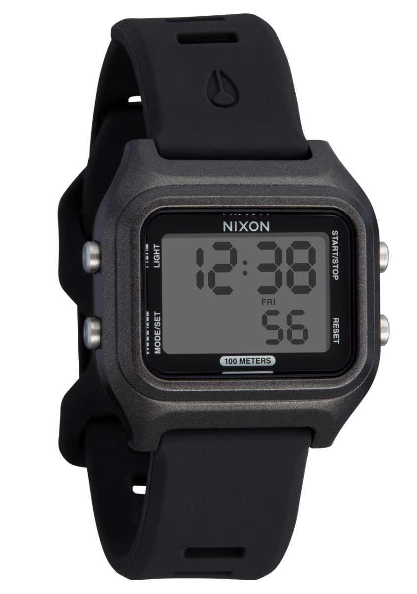 NIXON Ripper Black Dial and Black Rubber Unisex Watch | A1399004 - 00 | TIME Watches