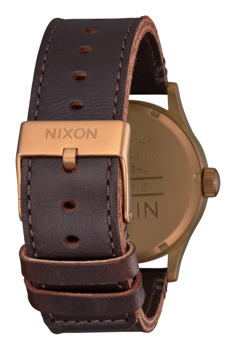 NIXON Sentry Leather Black Dial and Black Leather 40mm Men's Watch | A1055145 - 00 | TIME Watches