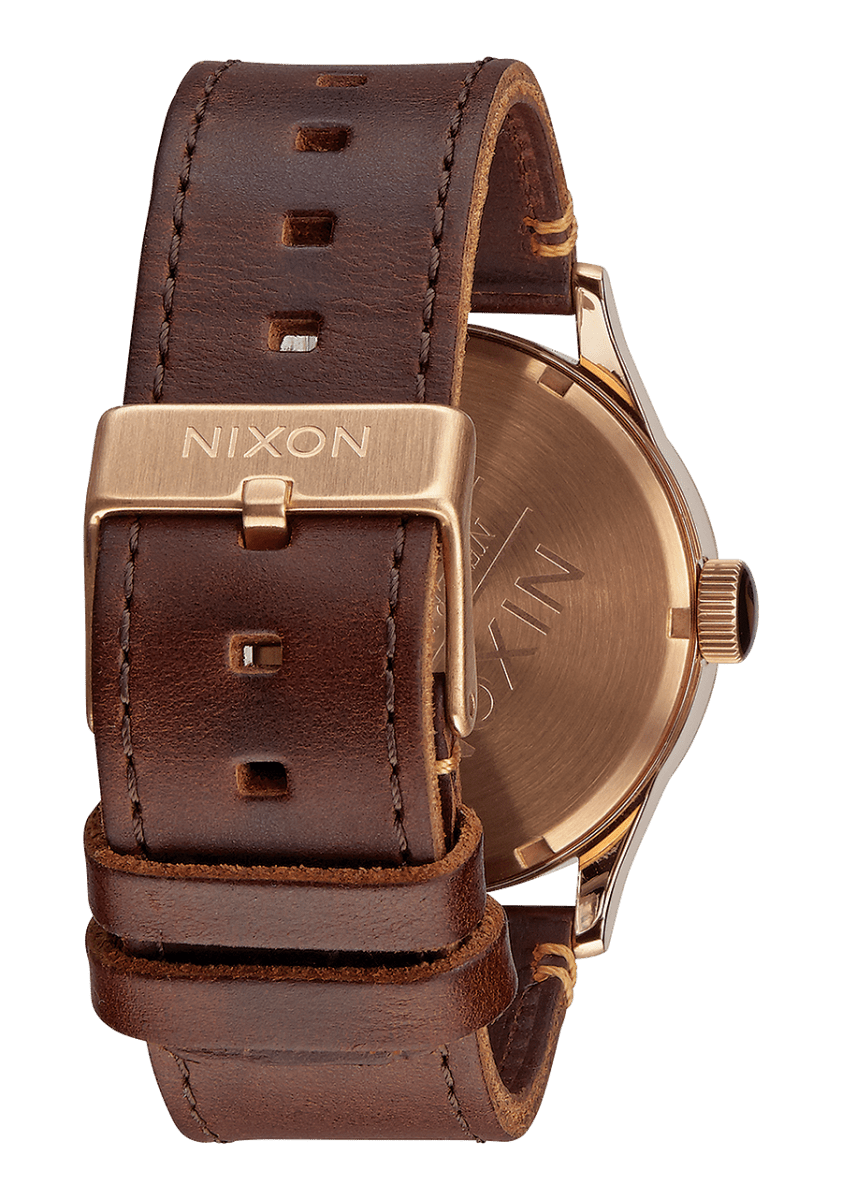NIXON Sentry Leather Black Dial and Black Leather 40mm Unisex Watch | A1052001 - 00 | TIME Watches