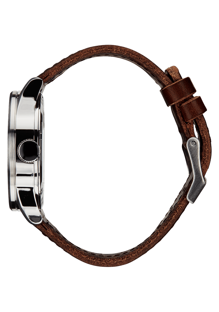 NIXON Sentry Leather Blue Dial and Brown Leather 40mm Unisex Watch | A1051524 - 00 | TIME Watches