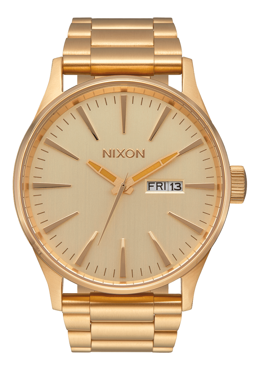 NIXON Sentry Stainless Steel All Gold Dial and All Gold Steel Bracelet 36mm Unisex Watch | A356502 - 00 | TIME Watches
