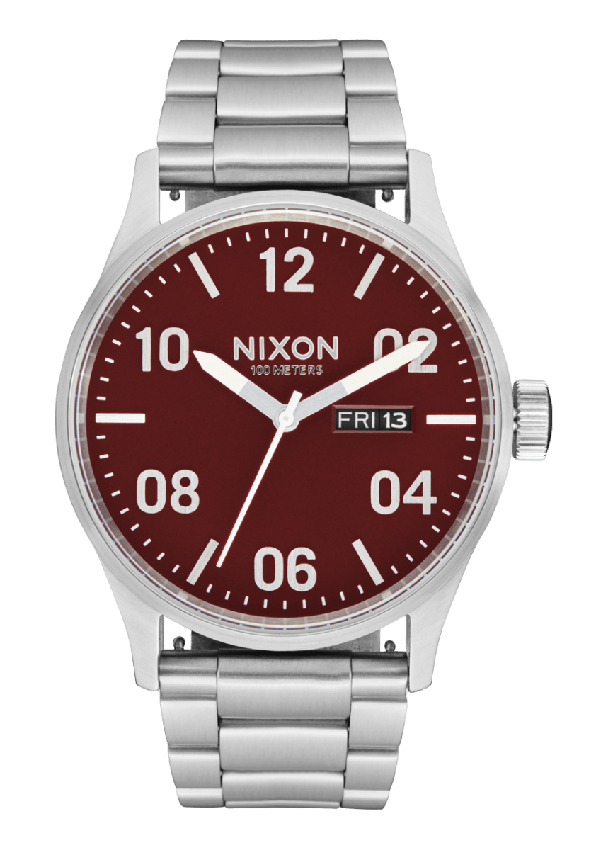 NIXON Sentry Stainless Steel Black Dial and Black Steel Bracelet 39mm Unisex Watch | A3565198 - 00 | TIME Watches