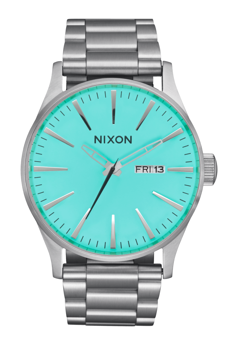 NIXON Sentry Stainless Steel Black Dial and Black Steel Bracelet 40mm Unisex Watch | A3562084 - 00 | TIME Watches
