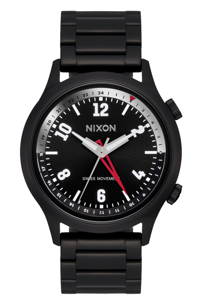 NIXON Sentry Stainless Steel Black Dial and Black Steel Bracelet 40mm Women's Watch | A14225288 - 00 | TIME Watches
