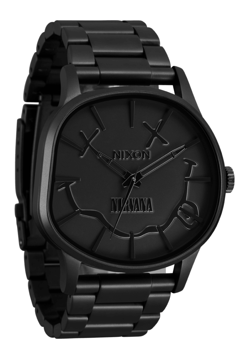 NIXON Sentry Stainless Steel Black Dial and Black Steel Bracelet 42mm Men's Watch | A1461502 - 00 | TIME Watches