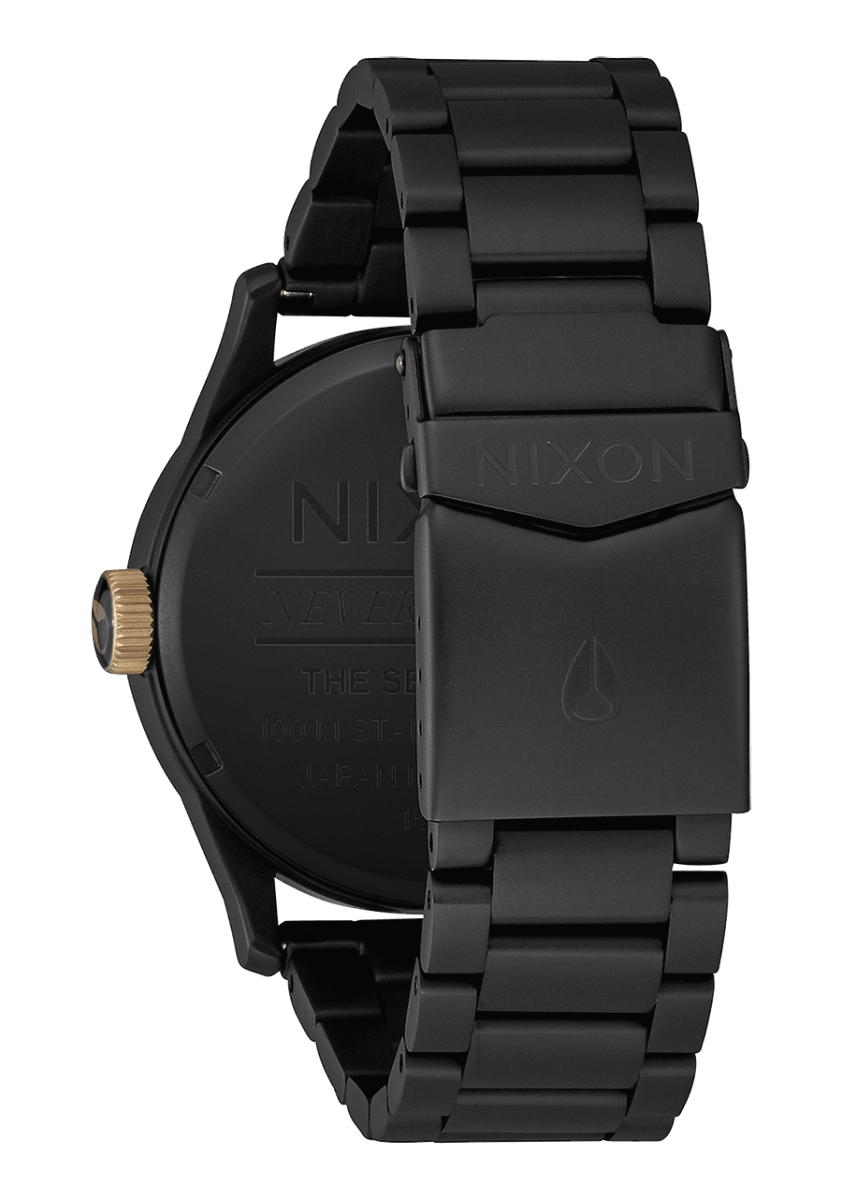 NIXON Sentry Stainless Steel Black Dial and Black Steel Bracelet 42mm Men's Watch | A3561041 - 00 | TIME Watches