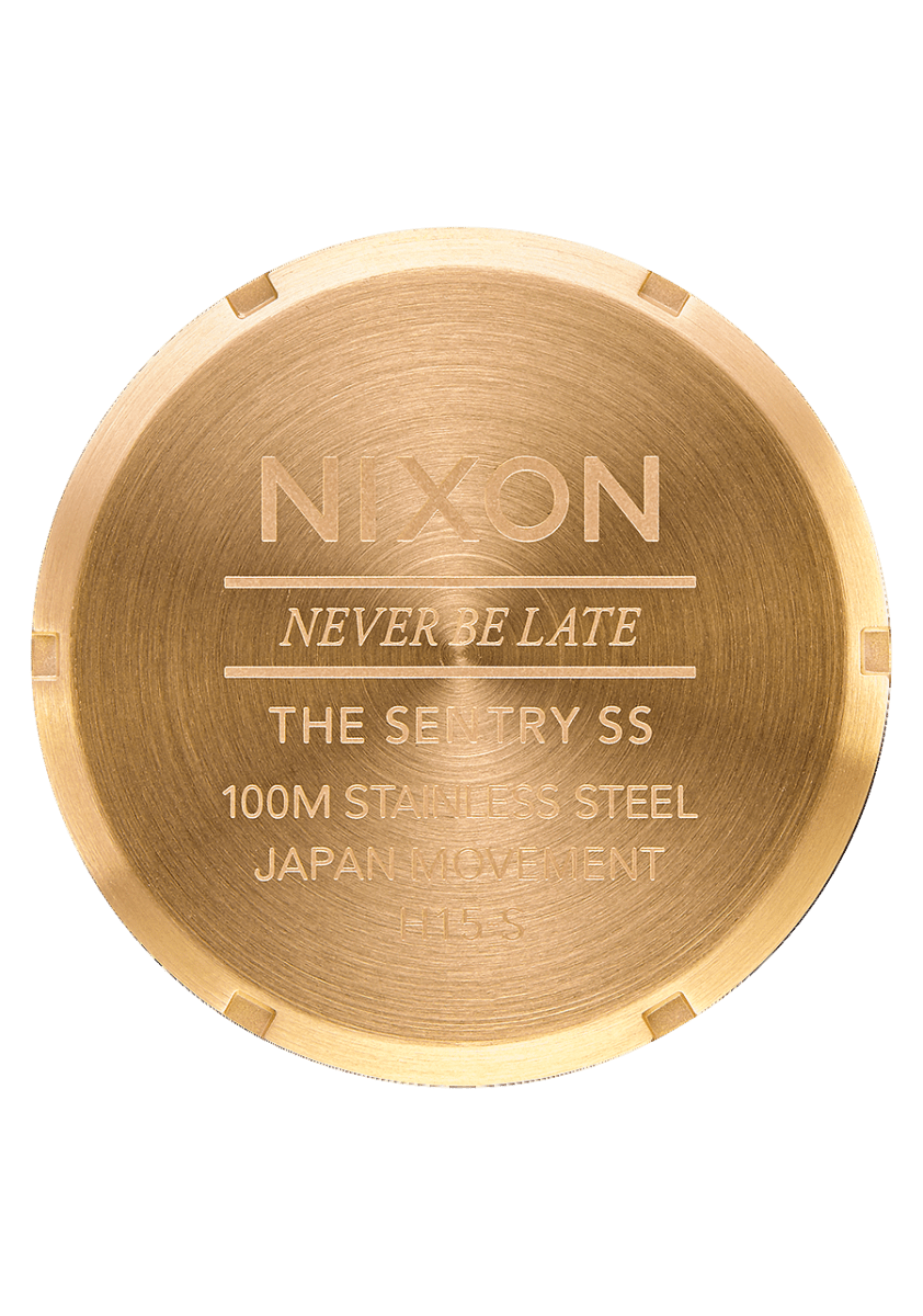 NIXON Sentry Stainless Steel Black Dial and Black Steel Bracelet 42mm Unisex Watch | A14545358 - 00 | TIME Watches