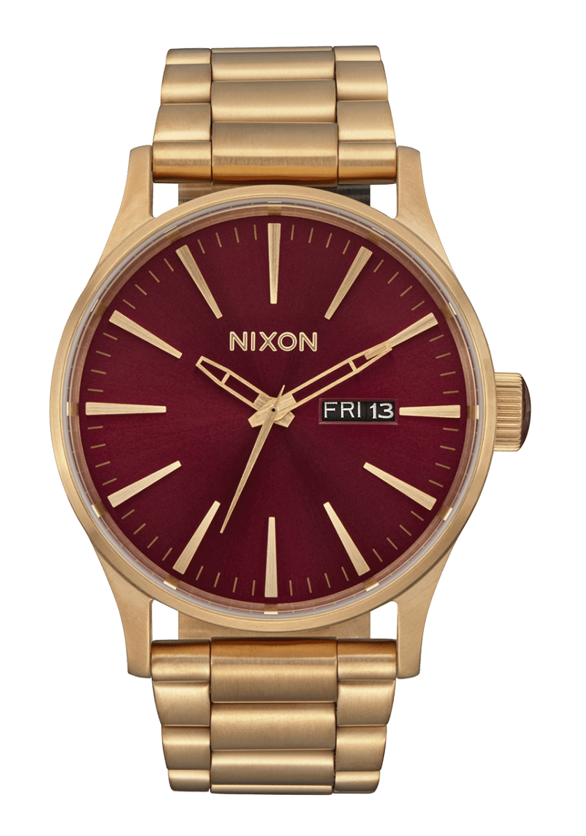 NIXON Sentry Stainless Steel Gold Dial and Gold Steel Bracelet 40mm Unisex Watch | A3565094 - 00 | TIME Watches
