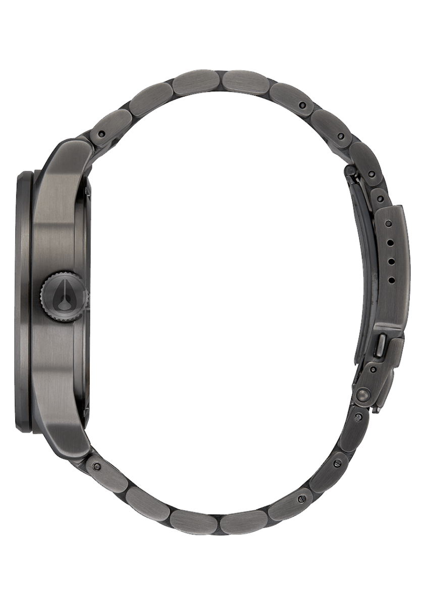 NIXON Sentry Stainless Steel Gunmetal Dial and Black Steel Bracelet 42mm Men's Watch | A356632 - 00 | TIME Watches