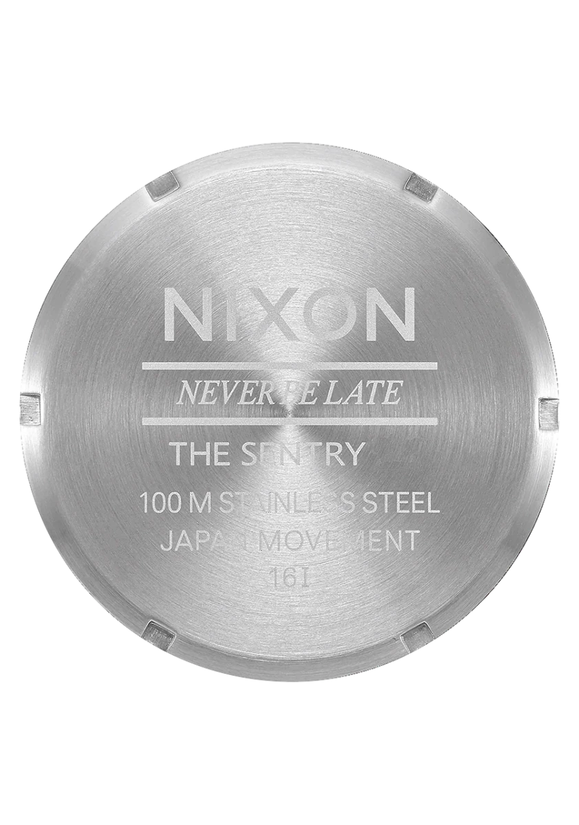NIXON Sentry Stainless Steel Silver Dial and Silver Steel Bracelet 40mm Unisex Watch | A3565211 - 00 | TIME Watches