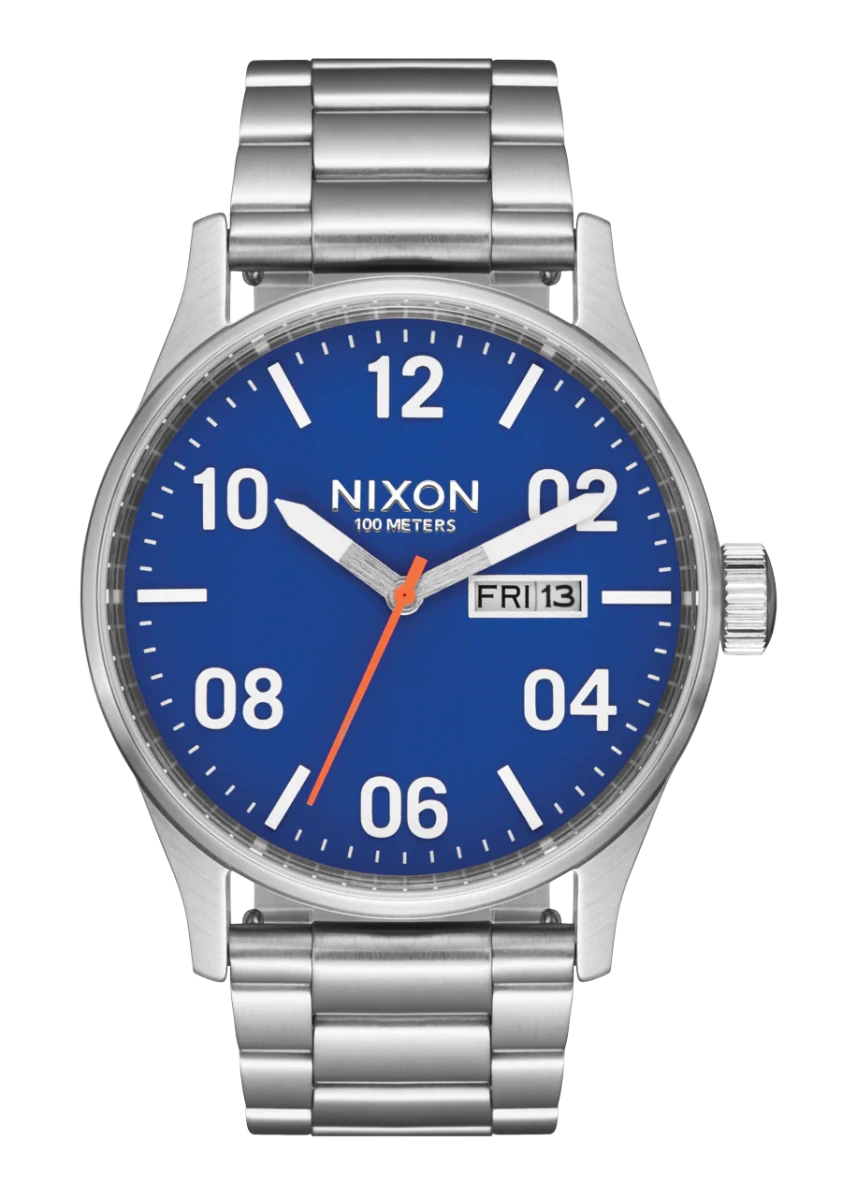 NIXON Sentry Stainless Steel Silver Dial and Silver Steel Bracelet 40mm Unisex Watch | A3565211 - 00 | TIME Watches