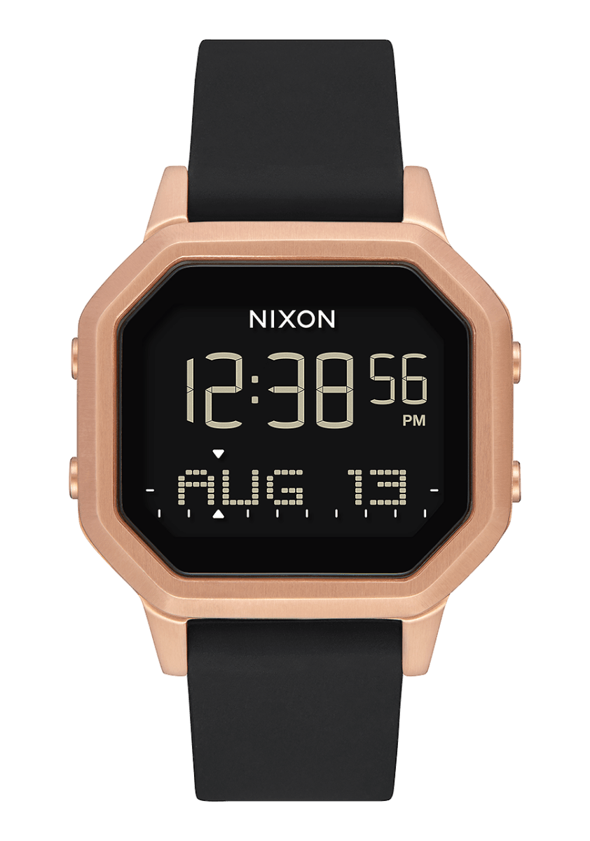 NIXON Siren Digital Black Dial and Black Steel Bracelet 34mm Women's Watch | A12111098 - 00 | TIME Watches