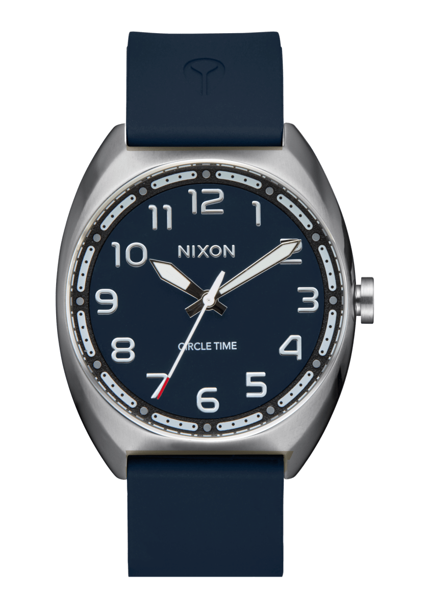 NIXON Siren Digital Silver Dial and Silver Rubber 38mm Men's Watch | A13655141 - 00 | TIME Watches