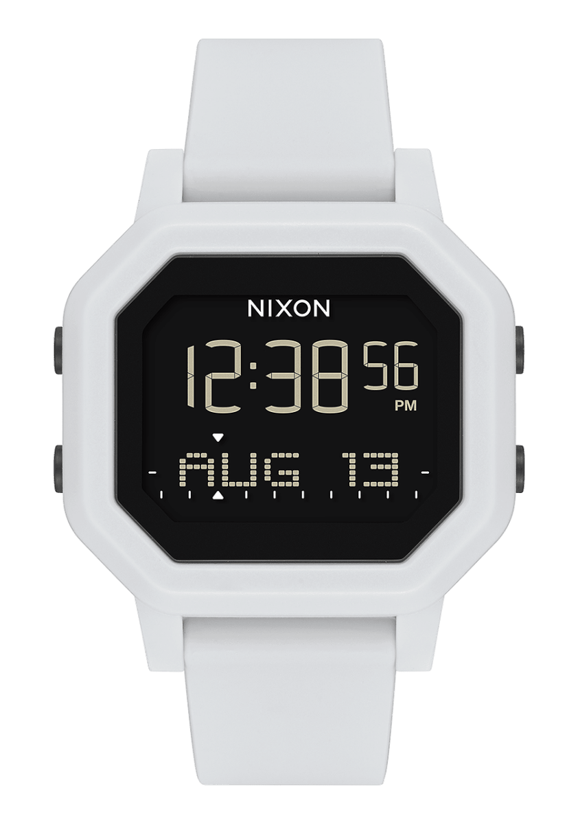 NIXON Siren Digital White Dial and White Rubber Unisex Watch | A1311100 - 00 | TIME Watches