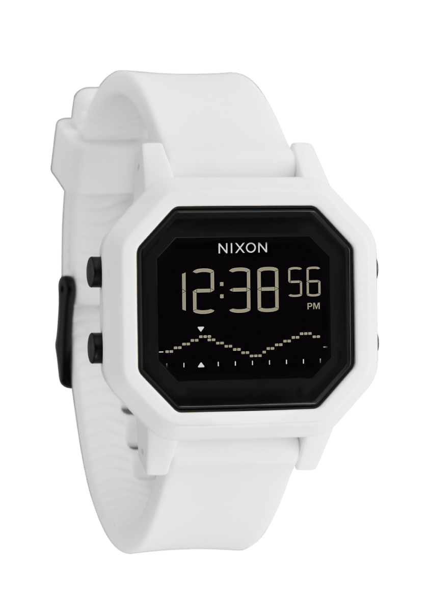 NIXON Siren Digital White Dial and White Rubber Unisex Watch | A1311100 - 00 | TIME Watches