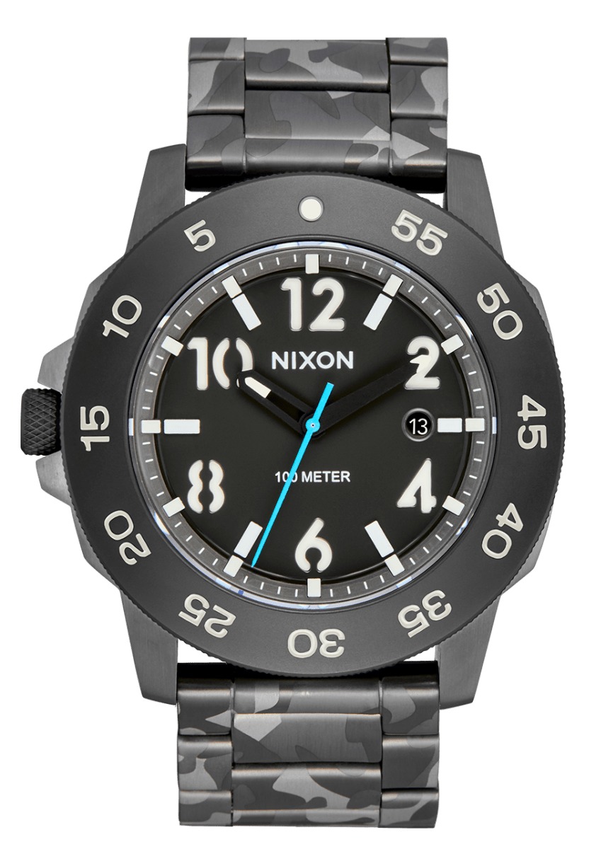 NIXON Smyth 44 Green Dial and Green Steel Bracelet 44mm Men's Watch | A14145362 - 00 | TIME Watches