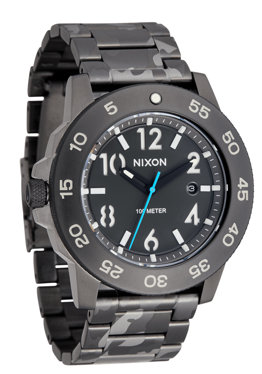 NIXON Smyth 44 Green Dial and Green Steel Bracelet 44mm Men's Watch | A14145362 - 00 | TIME Watches