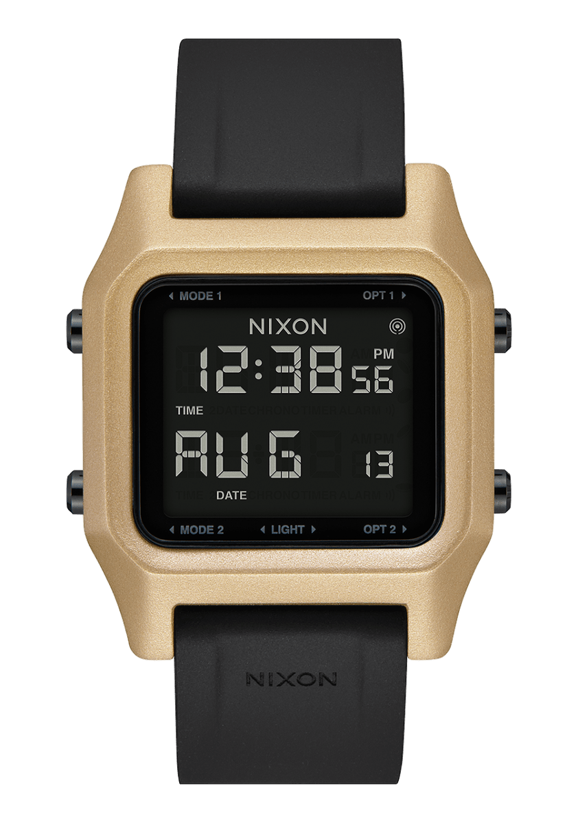 NIXON Staple Silver Dial and Silver Rubber 34mm Unisex Watch | A1309010 - 00 | TIME Watches