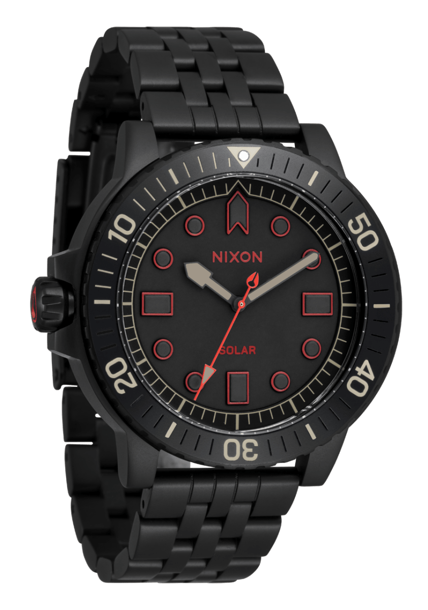 NIXON Stinger 44 Black Dial and Black Steel Bracelet 44mm Men's Watch | A14021256 - 00 | TIME Watches