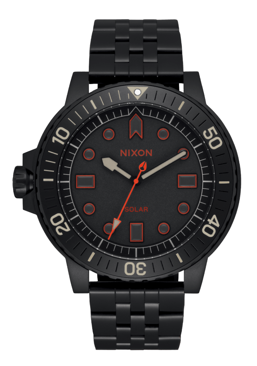 NIXON Stinger 44 Black Dial and Black Steel Bracelet 44mm Men's Watch | A14021256 - 00 | TIME Watches