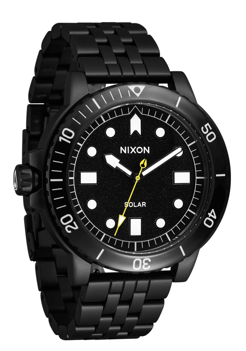 NIXON Stinger 44 Black Dial and Black Steel Bracelet 44mm Men's Watch | A14023086 - 00 | TIME Watches