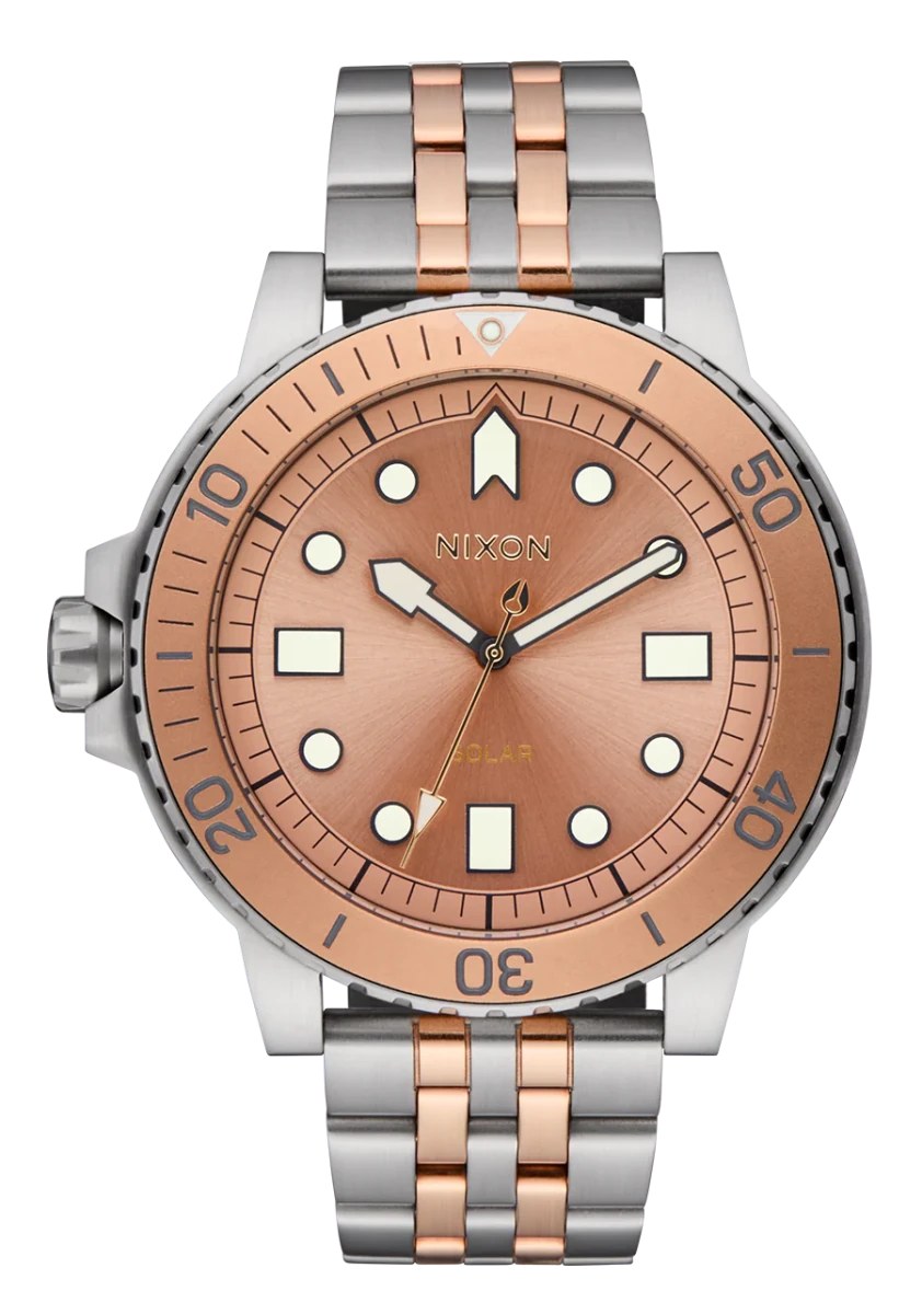 NIXON Stinger 44 Silver Dial and Silver Steel Bracelet 40mm Men's Watch | A14025339 - 00 | TIME Watches