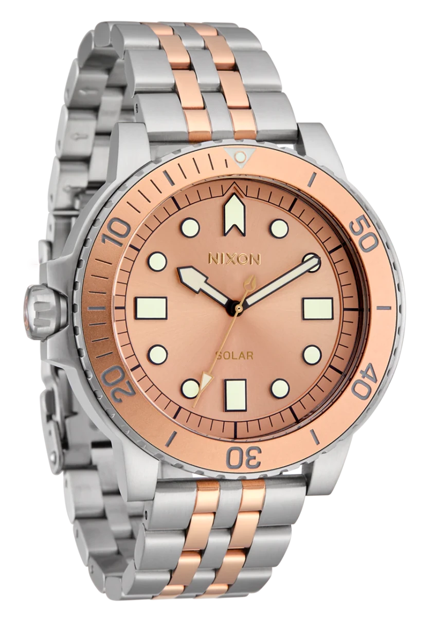NIXON Stinger 44 Silver Dial and Silver Steel Bracelet 40mm Men's Watch | A14025339 - 00 | TIME Watches