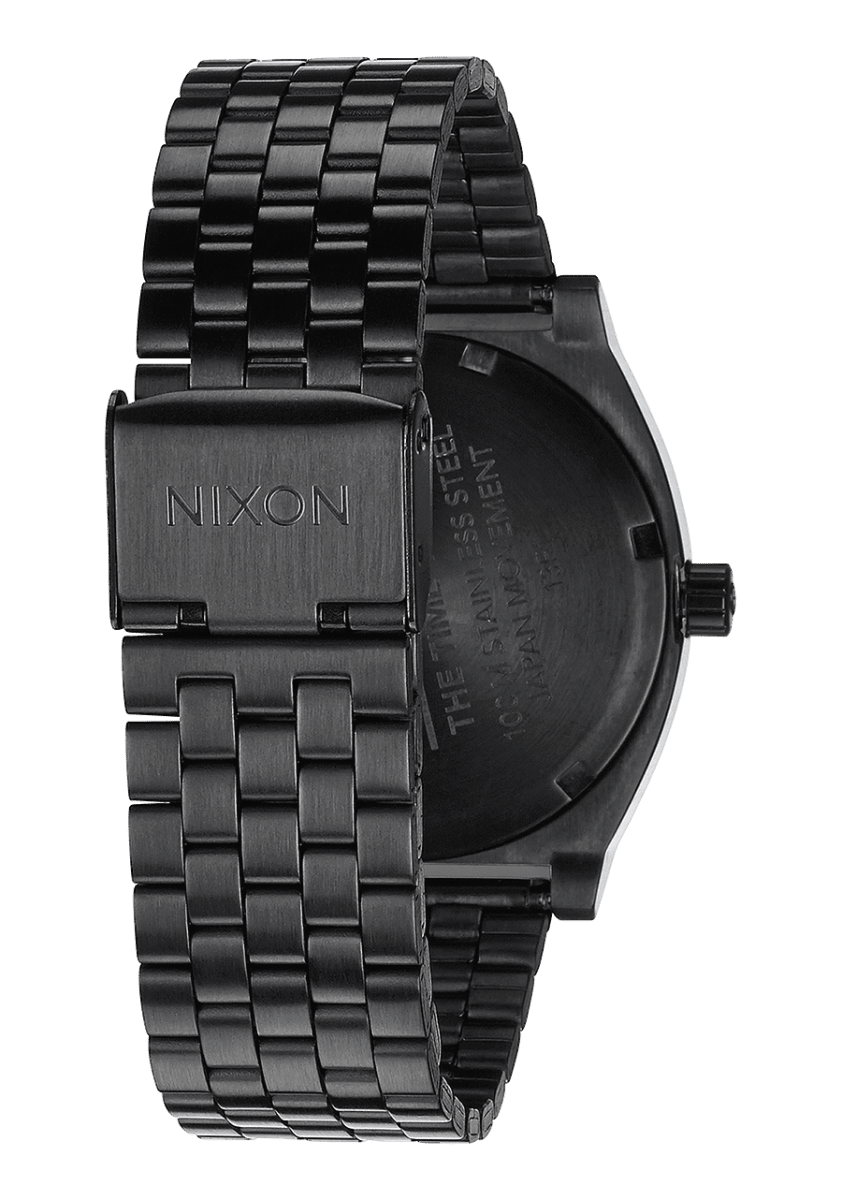 NIXON Time Teller Black Dial and Black Leather 34mm Unisex Watch | A045001 - 00 | TIME Watches