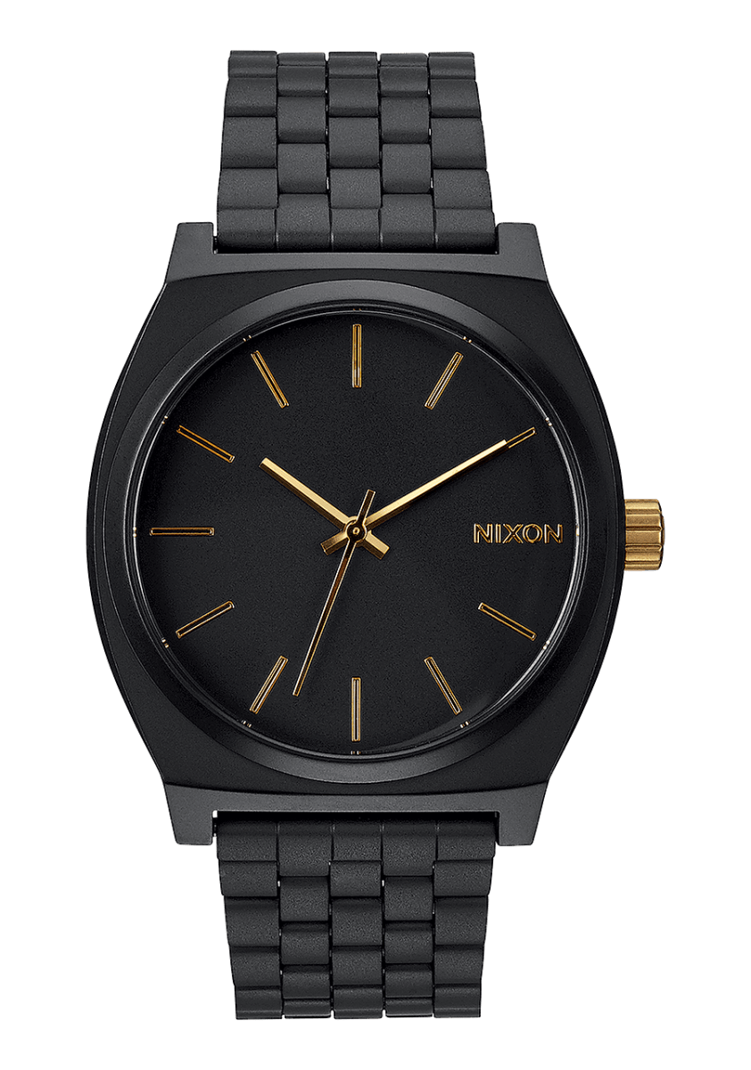 NIXON Time Teller Black Dial and Black Leather 34mm Unisex Watch | A0451041 - 00 | TIME Watches