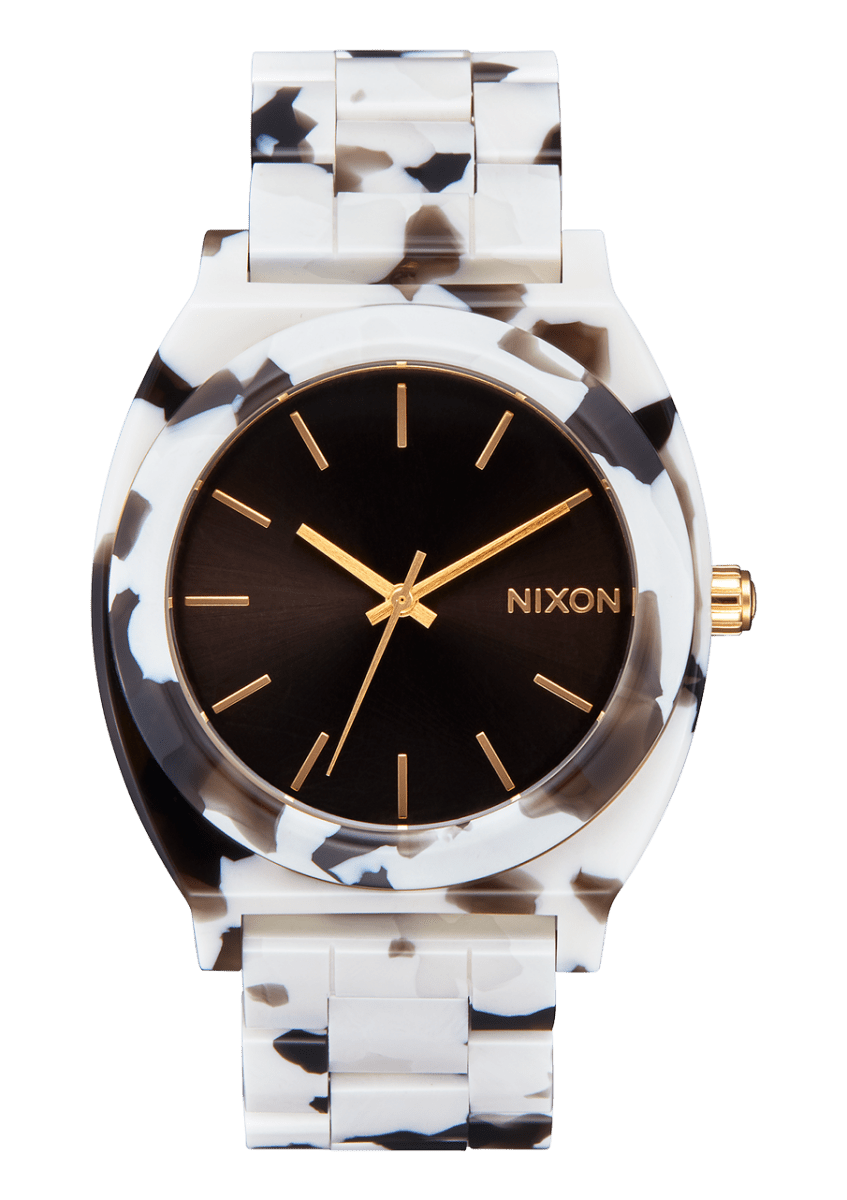 NIXON Time Teller Black Dial and Black Leather 40mm Women's Watch | A3272882 - 00 | TIME Watches