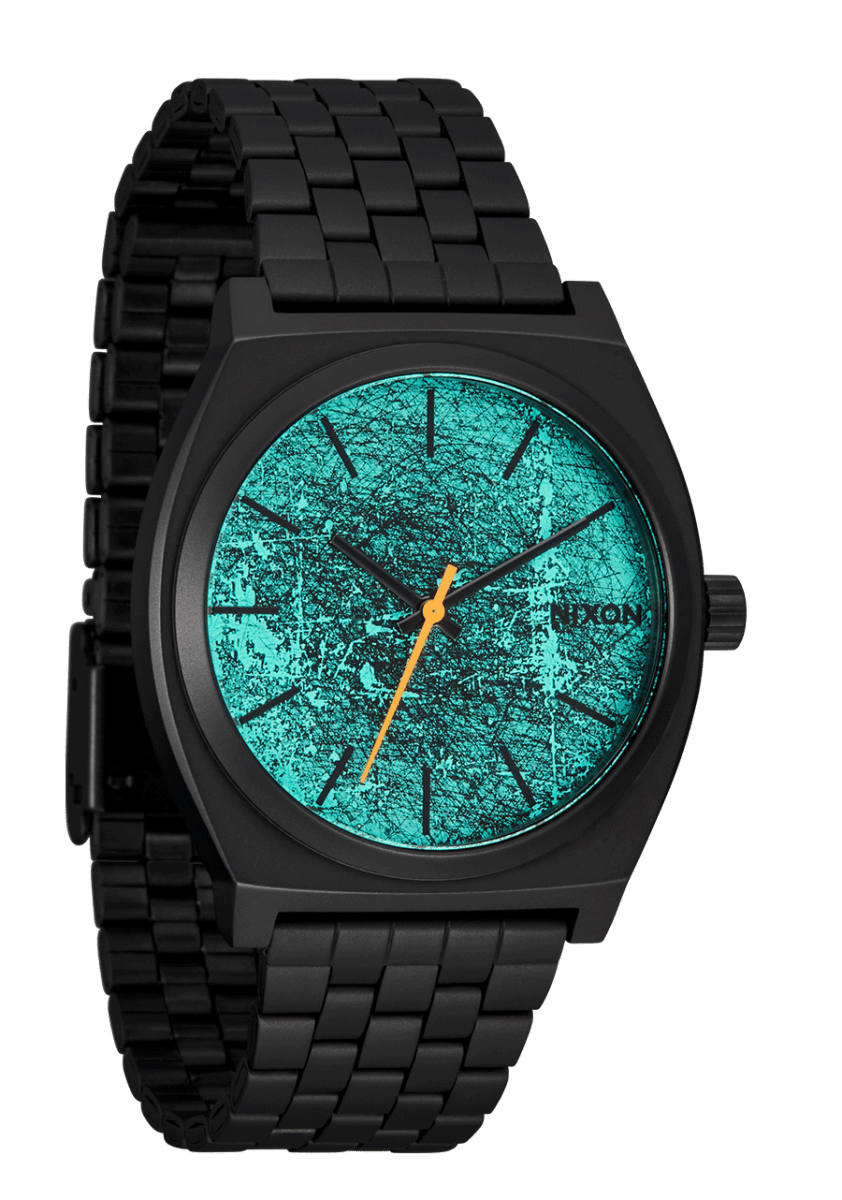 NIXON Time Teller Black Dial and Black Steel Bracelet 38mm Unisex Watch | A0455303 - 00 | TIME Watches