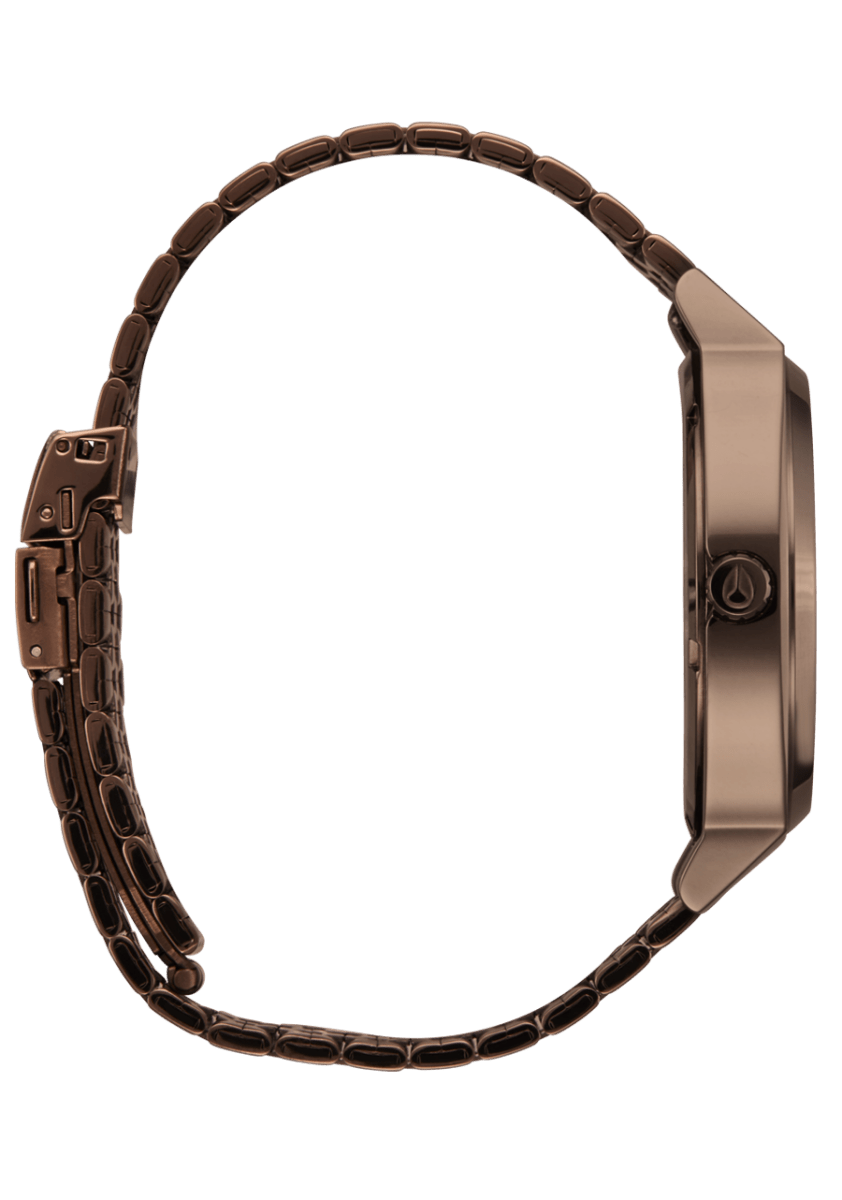 Nixon Time Teller Chocolate Cappucino Solar Unisex Watch | A13695243 - 00 | Time Watch Specialists