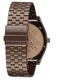 Nixon Time Teller Chocolate Cappucino Solar Unisex Watch | A13695243 - 00 | Time Watch Specialists
