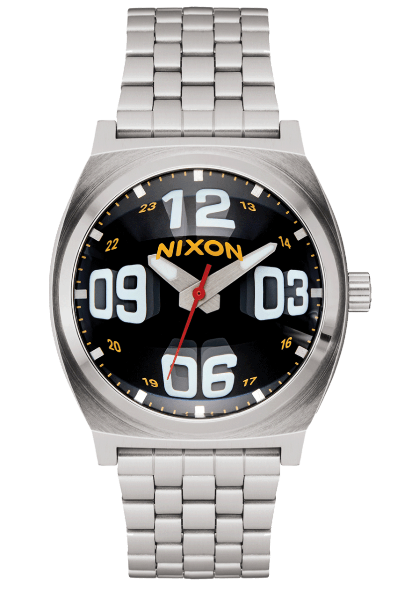NIXON Time Teller Fisheye Silver Dial and Silver Steel Bracelet 36mm Men's Watch | A0455321 - 00 | TIME Watches