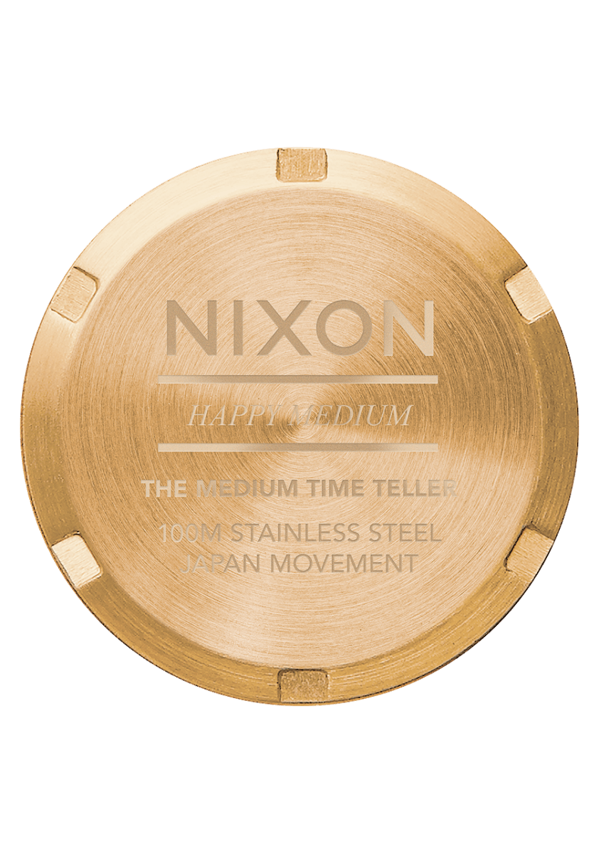 NIXON Time Teller Gold Dial and Gold Stainless Steel 37mm Unisex Watch | A1130502 - 00 | TIME Watches